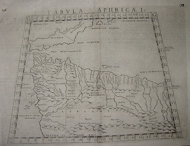 Ruscelli Girolamo (1504-1566) Tabula Aphricae I  1574 Venezia 